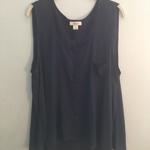 Flowy Navy Tank